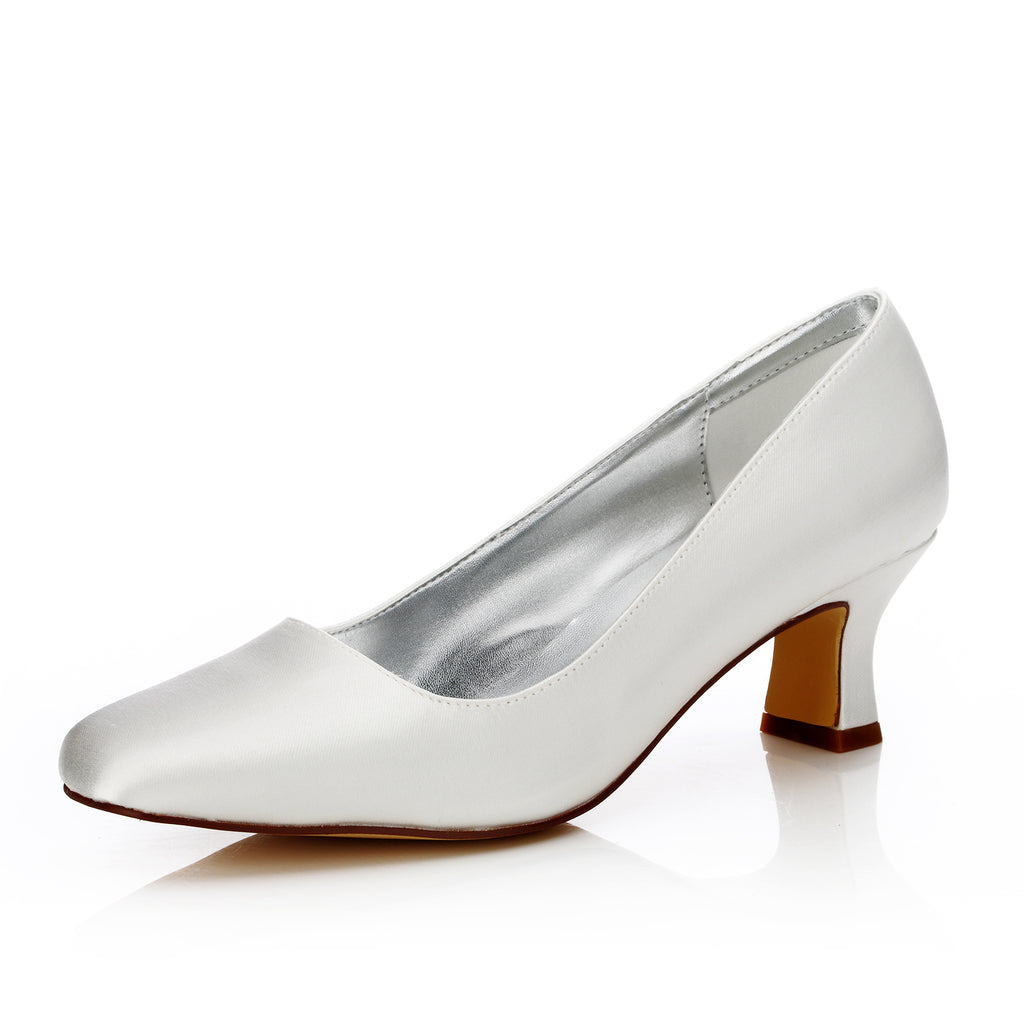 Satin dyeable wedding online shoes