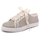 16051 Wedding Shoes Bling Bridal Sneakers Flats Bride Tennis Shoes Shiny Sequin Shoes Sparkly Sneakers
