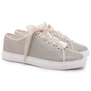 16052 Wedding Shoes Bling Bridal Sneakers Flats Bride Tennis Shoes Shiny Sequin Shoes Sparkly Sneakers