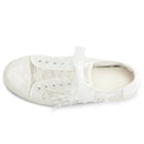 8836 Wedding Shoes Bridal Sneakers Flats Bride Tennis Shoes Flowers Lace Sneakers