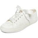 8831Z Wedding Shoes Bridal Sneakers Flats Bride Tennis Shoes Lace Sneakers