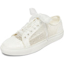 8832A Wedding Shoes Bridal Sneakers Flats Bride Tennis Shoes Lace Sneakers