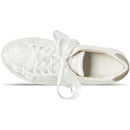 8833 Wedding Shoes Bridal Sneakers Flats Bride Tennis Shoes Lace Sneakers