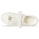 8832 Wedding Shoes Bridal Sneakers Flats Bride Tennis Shoes Lace Sneakers