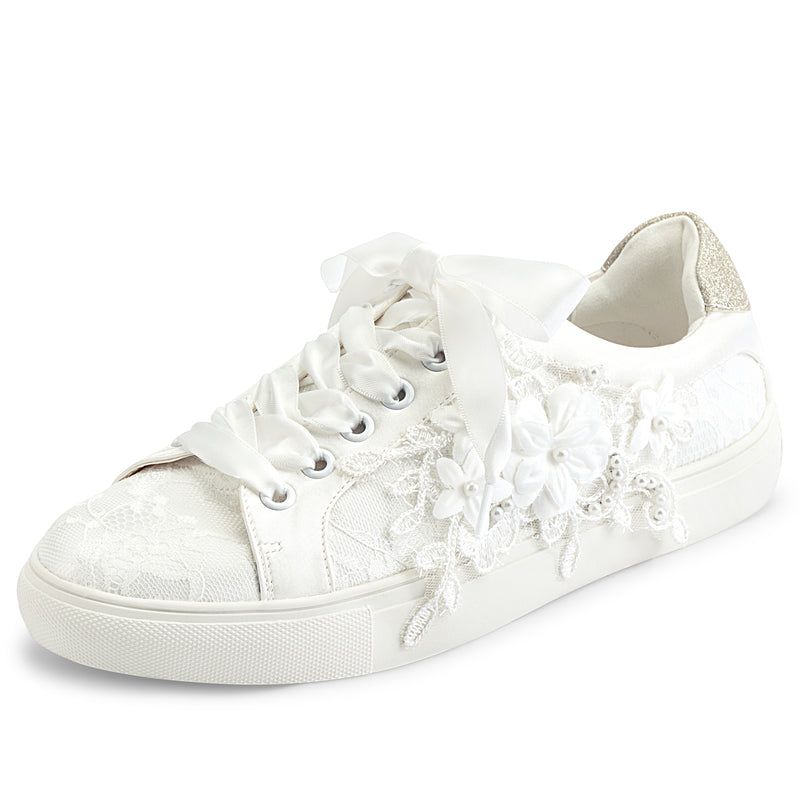 16052 Wedding Shoes Bling Bridal Sneakers Flats Bride Tennis