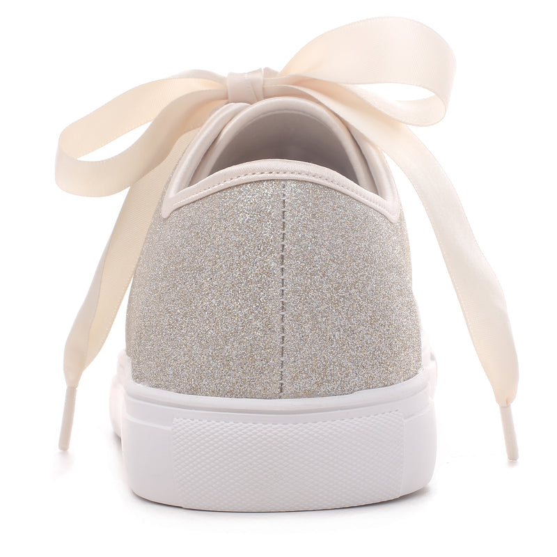 16052 Wedding Shoes Bling Bridal Sneakers Flats Bride Tennis Shoes Shiny Sequin Shoes Sparkly Sneakers