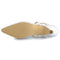 Women's Bridal Shoes Closed Toe 1.18" Low Heel Comfort Satin Pumps Wedding Shoes - florybridal