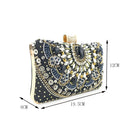 3803 Dames Portemonnees Handtassen Envelop Clutch Bags Rhinestone 3D Pailletten Bruiloft Avondtas