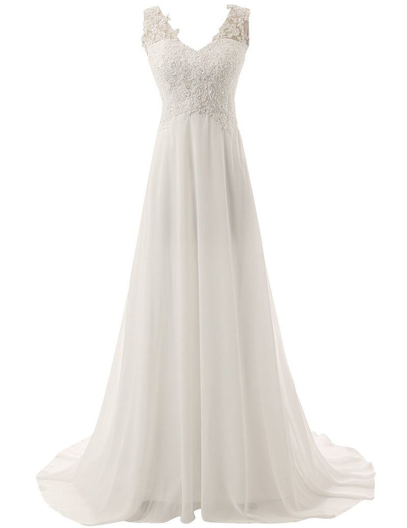 SZ4502 Spitze ein Linien-Hochzeitskleid Brautkleider