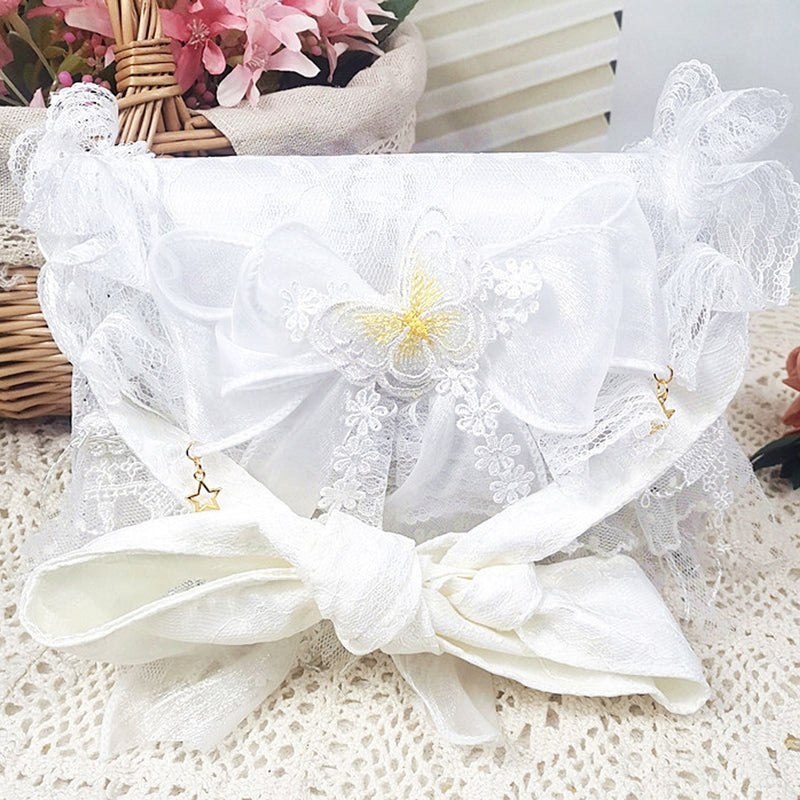 B01 Women's Purses Handbags Envelope Clutch Bags Tassel Lace Flowers Wedding Evening Bag