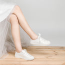 8831Z Wedding Shoes Bridal Sneakers Flats Bride Tennis Shoes Lace Sneakers