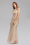 90801 Vestido de boda de la sirena de encaje de las mujeres vestido de novia vestido de novia vestido de novia vestido de lentejuelas de noche