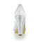 Women's Bridal Shoes Closed Toe 4.1'' High Heels Satin Platform Pumps Wedding Shoes - florybridal