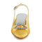 Women's Bridal Shoes Closed Toe 2.2" Mid Heel Satin Pumps Wedding Shoes - florybridal