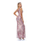 TW0026-1 Women's V Neck Sleeveless Lace Mermaid Bridesmaid Dress Wedding Party Gown