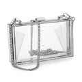 Women Acrylic Clear Clutch Transparent Crossbody Purse Candy See Through  Evening Bag Sport Events Stadium Approved Shoulder Bag - florybridal