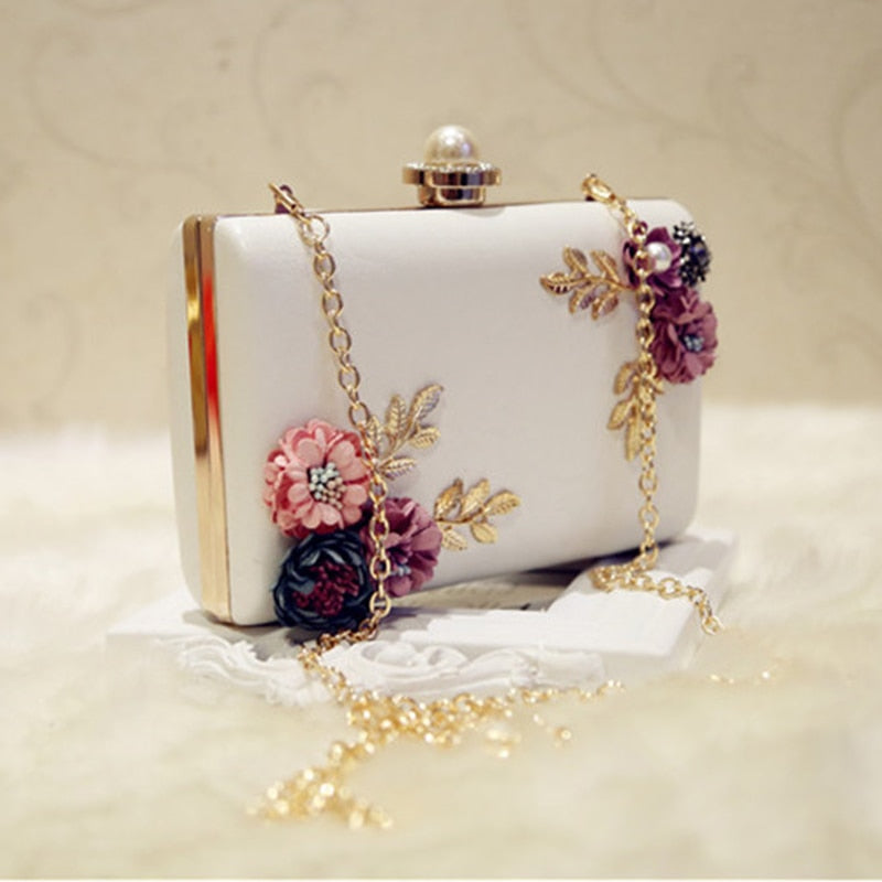Fashion Women Leather Evening Bag Dinner Party Lady Wedding