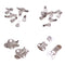 10PCS/Set Silver Color Blank Stainless Steel Flower Shoes Clips On Findings DIY Craft Buckles For Shoes Accessories - florybridal